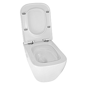 Унитаз подвесной Azario Legenda AZ-2305-AS белый, безободковый, с крышкой микролифт, слив торнадо купить в интернет-магазине Sanbest