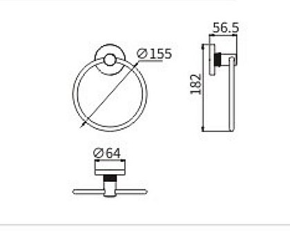 Полотенцедержатель CeramaLux Antica 61206-1 золото купить в интернет-магазине сантехники Sanbest