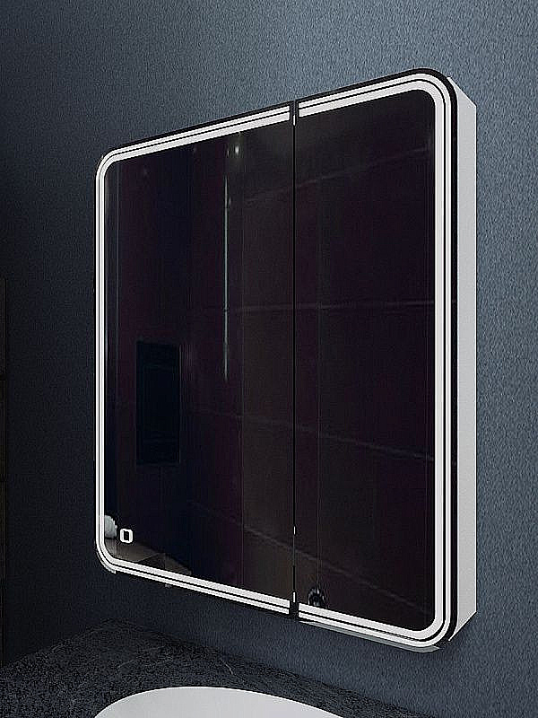 Зеркальный шкаф Azario Adriana 1Л 70х80 CS00072835 белый купить в интернет-магазине сантехники Sanbest