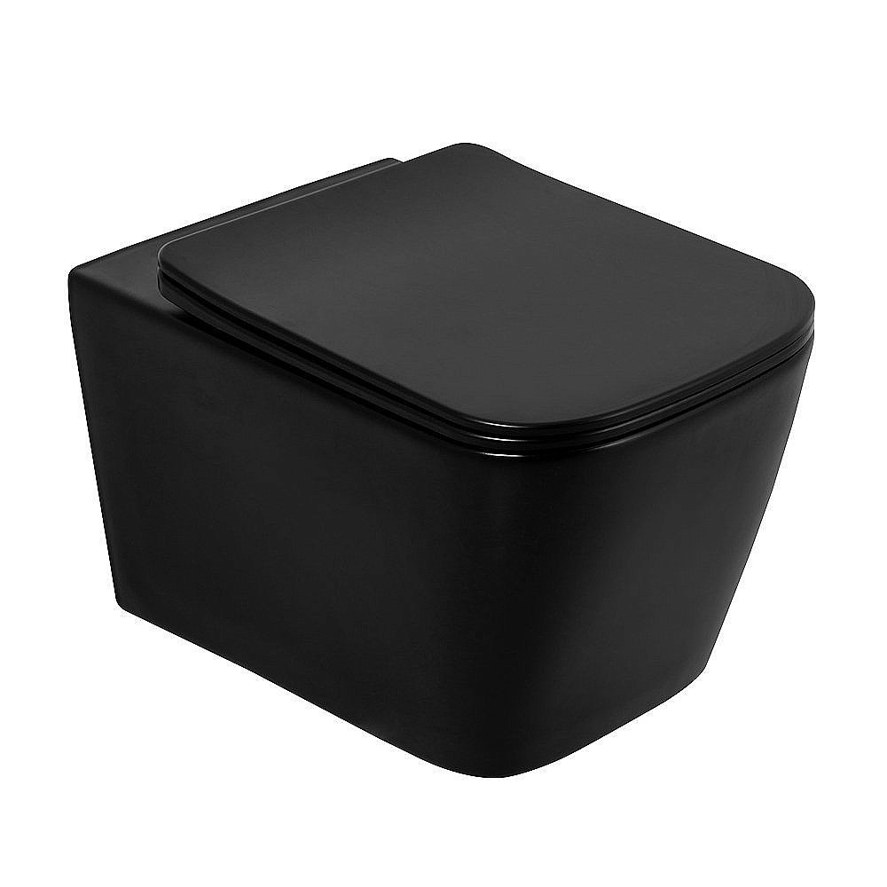 Унитаз подвесной BelBagno ARDENTE-C BB3202 безободковый, черный матовый купить в интернет-магазине Sanbest