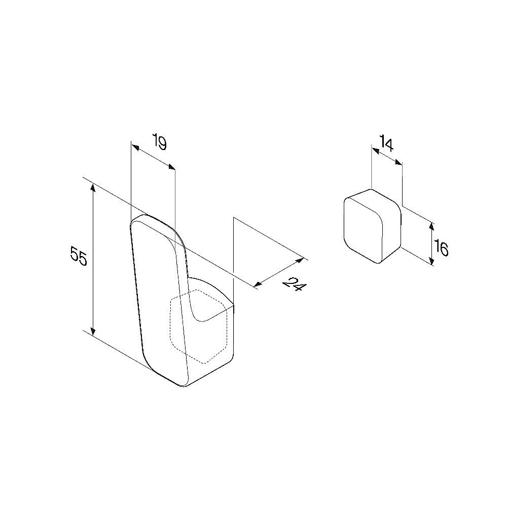 Крючок AM.PM Func A8F35522 купить в интернет-магазине сантехники Sanbest