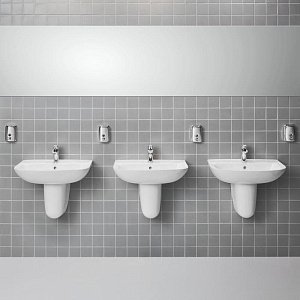 Раковина с полупьедесталом Grohe Bau Ceramic GR2007-2 61 купить в интернет-магазине Sanbest