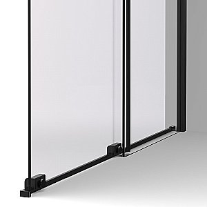 Душевая перегородка Vincea Walk-In VSW-1WSL120CLB 120 профиль черный матовый/стекло прозрачное купить в интернет-магазине Sanbest