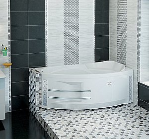 Ванна с гидромассажем Радомир София 169х99 СТАНДАРТ ХРОМ белая купить в интернет-магазине Sanbest