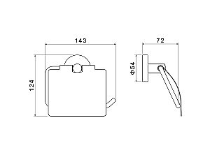 Держатель для туалетной бумаги Aquatek Оберон AQ4209CR хром купить в интернет-магазине сантехники Sanbest