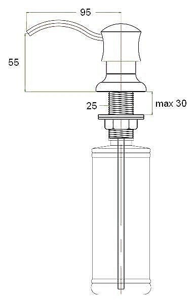 Диспенсер Zorg ZR-21 Бронза купить в интернет-магазине сантехники Sanbest