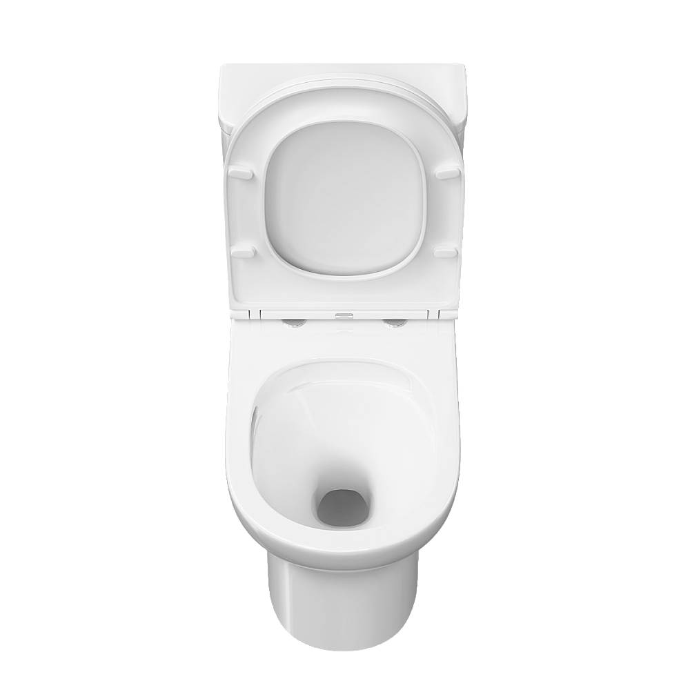 Унитаз-компакт VitrA M50 9889B003-7200 безободковый, смыв торнадо, с бачком, с сиденьем микролифт, белый купить в интернет-магазине Sanbest