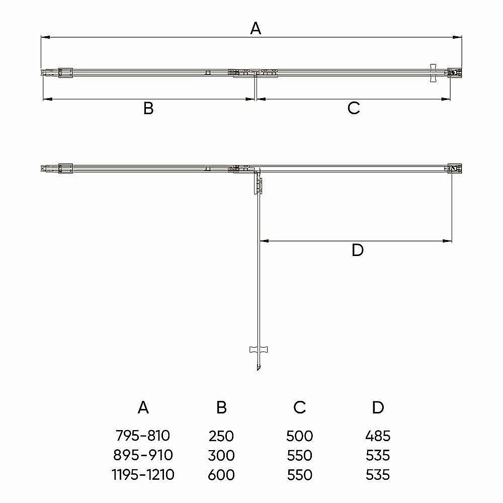 Душевая дверь Veconi Vianno VN73 80 прозрачная купить в интернет-магазине Sanbest