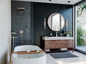 Термостат для душа Hansgrohe Ecostat Square 15714140 купить в интернет-магазине сантехники Sanbest