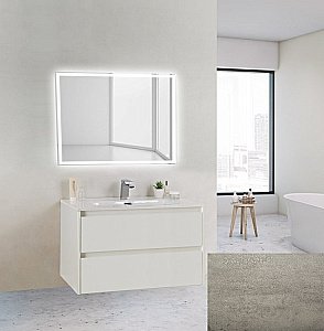 Тумба с раковиной BelBagno KRAFT 39-2C SO 80 Cemento Grigio для ванной в интернет-магазине Sanbest