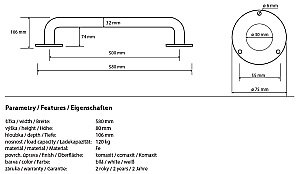 Поручень Bemeta Help program 301100504 купить в интернет-магазине сантехники Sanbest