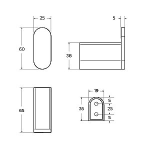 Крючок Cezares STYLUS-HK-01 хром купить в интернет-магазине сантехники Sanbest