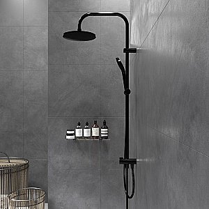 Душевая система Damixa Origin Bit 977700300 черная матовая купить в интернет-магазине сантехники Sanbest