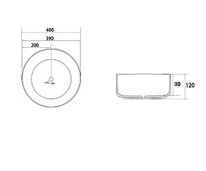 Раковина накладная ABBER Bequem AC2109 белая купить в интернет-магазине Sanbest