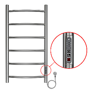 Полотенцесушитель электрический Azario VERONA П6 400х800 AZ04848 хром купить в интернет-магазине сантехники Sanbest