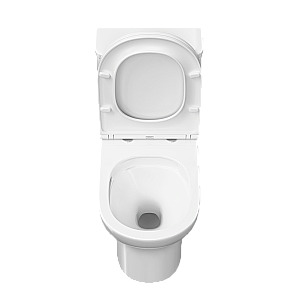 Унитаз-компакт VitrA M50 9889B003-7200 безободковый, смыв торнадо, с бачком, с сиденьем микролифт, белый купить в интернет-магазине Sanbest