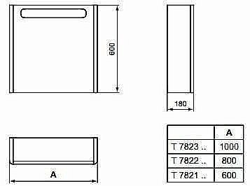 Зеркало-шкаф Ideal Standard Softmood T7823S5 100 коричневый в ванную от интернет-магазине сантехники Sanbest