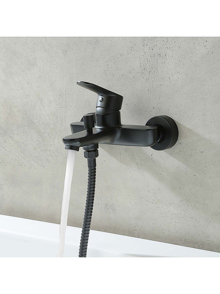 Cмеситель для ванны Aquatek Ника AQ1840MB черный матовый купить в интернет-магазине сантехники Sanbest