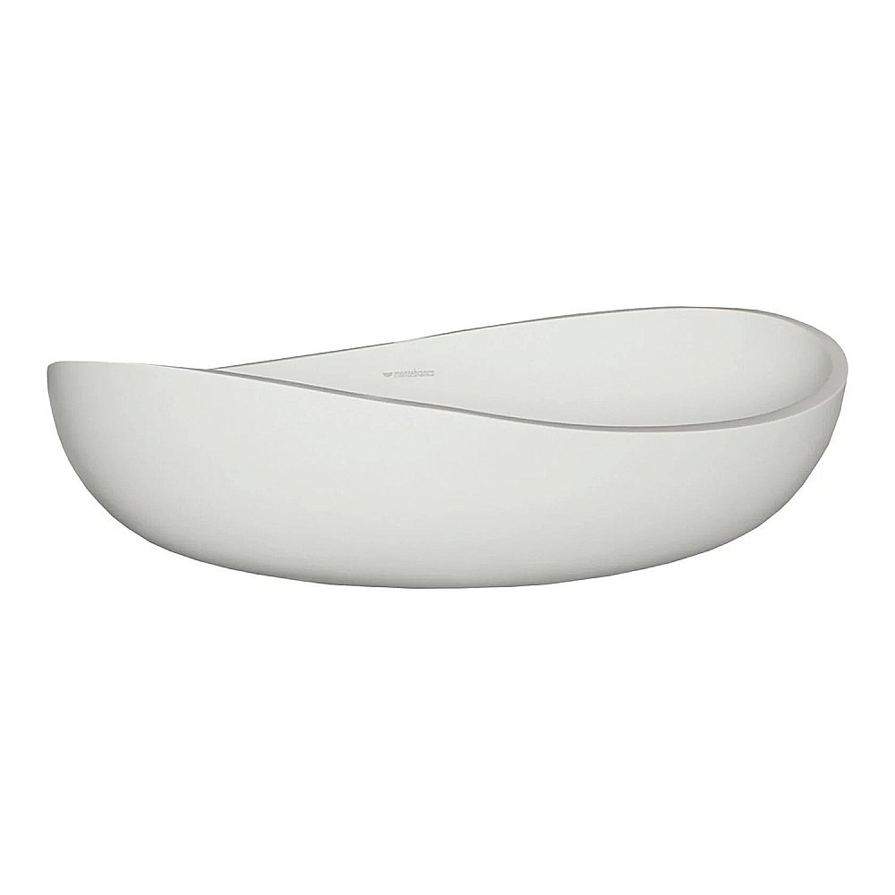 Раковина накладная Montebianco ONDA 11020 белая матовая купить в интернет-магазине Sanbest