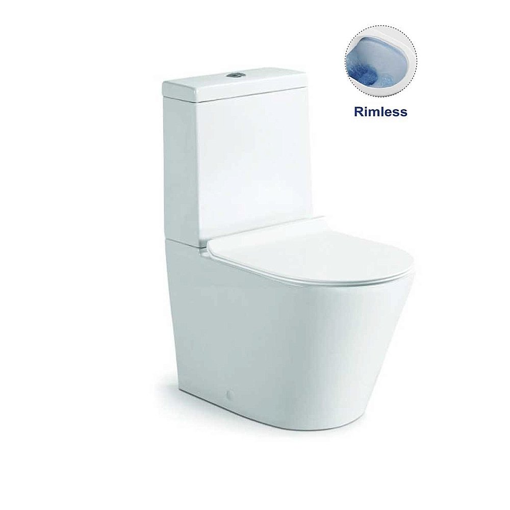 Унитаз напольный Vincea Piatti VT2-11 безободковый, с бачком, с крышкой микролифт купить в интернет-магазине Sanbest