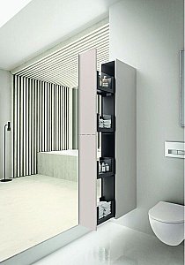 Шкаф-пенал Geberit Acanto 500.638.JK.2 22 серый для ванной в интернет-магазине сантехники Sanbest