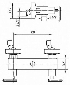 Смеситель для душа Migliore Syntesi ML.SNS-7946.CR купить в интернет-магазине сантехники Sanbest
