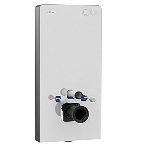 Система для инсталляции для унитаза Abber AC0107MW с белой клавишей смыва купить в интернет-магазине сантехники Sanbest