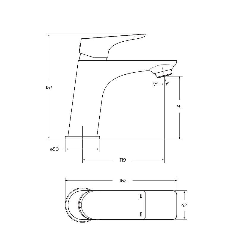 Смеситель для раковины BelBagno MARINO-LVM-CRM-W0 хром купить в интернет-магазине сантехники Sanbest
