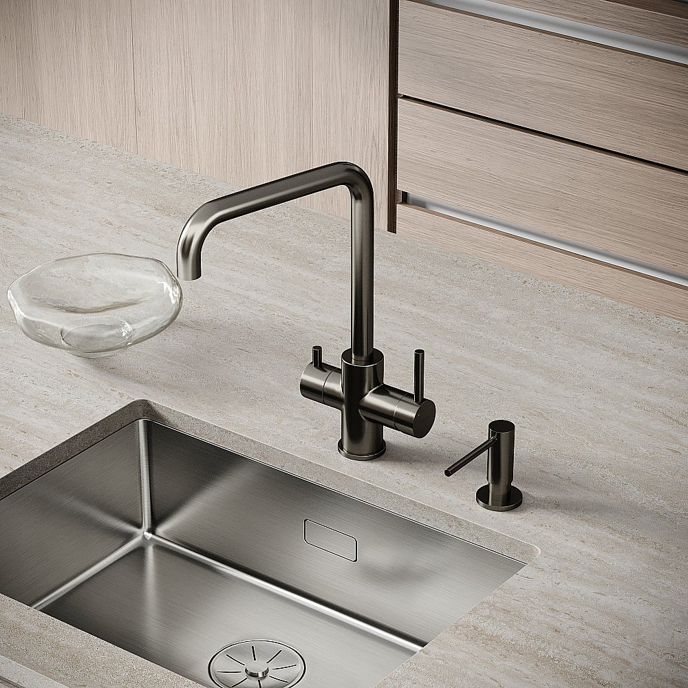 Смеситель для кухни Sancos Vela SC4013GG вороненая сталь купить в интернет-магазине сантехники Sanbest