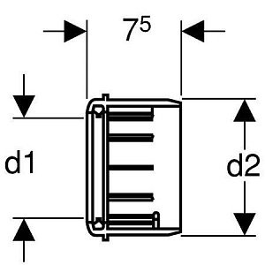 Раструб с уплотнением Geberit купить в интернет-магазине сантехники Sanbest