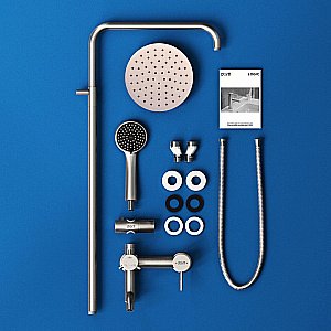 Душевая система Dorff Logic D0703000SS сталь купить в интернет-магазине сантехники Sanbest
