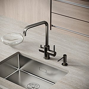 Смеситель для кухни Sancos Vela SC4013GG вороненая сталь купить в интернет-магазине сантехники Sanbest