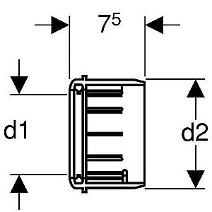 Раструб с уплотнением Geberit 367.928.16.1 купить в интернет-магазине сантехники Sanbest