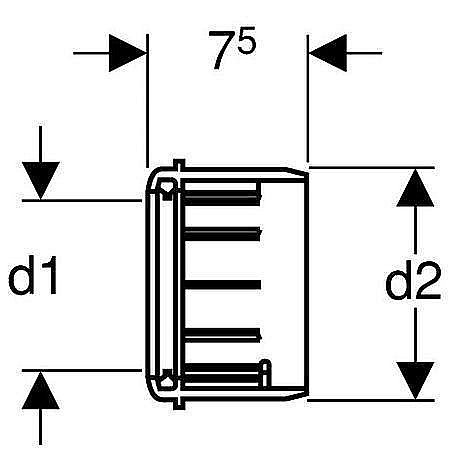 Раструб с уплотнением Geberit 367.928.16.1 купить в интернет-магазине сантехники Sanbest