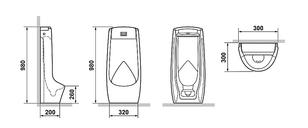 Писсуар Laguraty Sensor 412 купить в интернет-магазине Sanbest