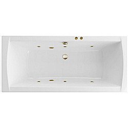 Ванна акриловая EXCELLENT Aquaria Lux SOFT WAEX.AQU18.SOFT.BR 180x80 белая с гидромассажем купить в интернет-магазине Sanbest