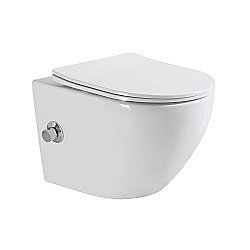 Унитаз подвесной BelBagno Uno BB3105CHR-BS/SC безободковый, с крышкой микролифт купить в интернет-магазине Sanbest