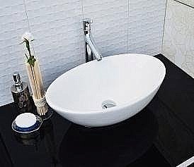 Раковина накладная Ceramalux N 52 9021 белая купить в интернет-магазине Sanbest