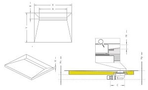 Душевой трап Radaway Rain 750 с поддоном под плитку 990х890 купить в интернет-магазине Sanbest