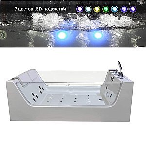 Ванна акриловая CeruttiSpa 9958 170x120 с гидромассажем белая купить в интернет-магазине Sanbest