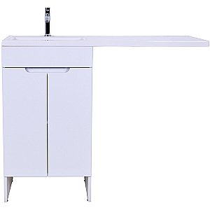 Тумба с раковиной Orange Kandy 120 OPKD-120TUW белый глянец для ванной в интернет-магазине Sanbest