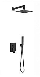 Душевая система Excellent Keria AREX.SET.2047BL черная матовая купить в интернет-магазине сантехники Sanbest