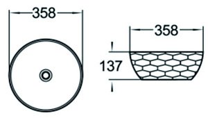 Раковина накладная SantiLine SL-1038 купить в интернет-магазине Sanbest