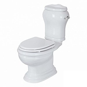 Унитаз Migliore Milady 20846 выпуск в пол белый/ручка хром купить в интернет-магазине Sanbest