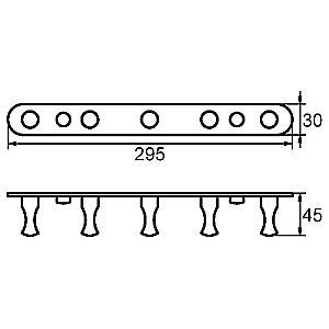 Крючок Milardo 003SM50M41 хром купить в интернет-магазине сантехники Sanbest