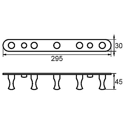 Крючок Milardo 003SM50M41 хром купить в интернет-магазине сантехники Sanbest