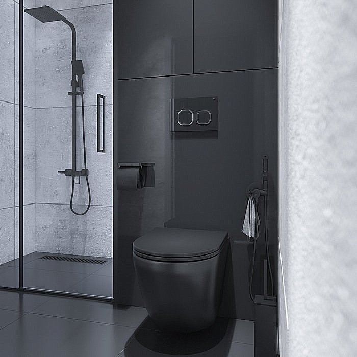 Кнопка для инсталляции IDDIS Uniglass 001 UNG01BCi77 купить в интернет-магазине сантехники Sanbest