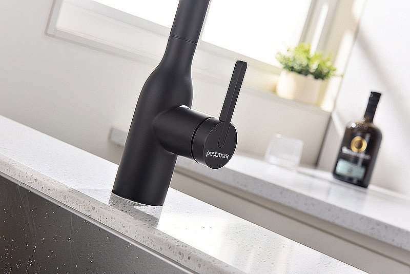 Смеситель для кухни Paulmark Viper Vi213105-AN антрацит купить в интернет-магазине сантехники Sanbest