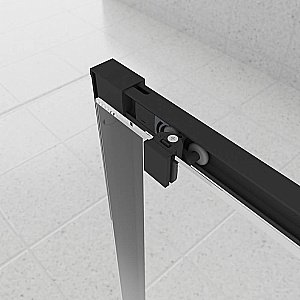 Душевой уголок Veconi Evo 100SP B 100x70 стекло прозрачное/профиль черный матовый купить в интернет-магазине Sanbest