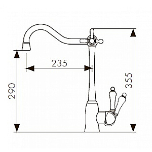 Смеситель для кухни Kaiser Vincent 31944-5 купить в интернет-магазине сантехники Sanbest
